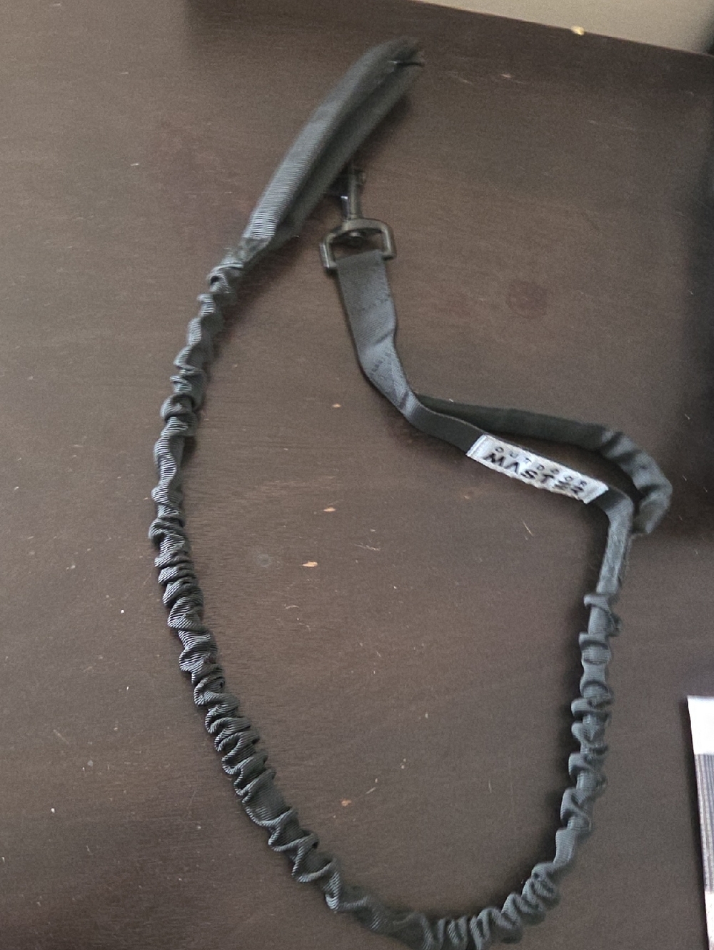 Black Bungee Dog Leash - Lightweight Elastic Lead